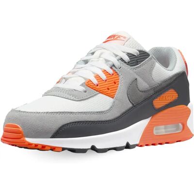 Nike Air Max 90 Szare i Pomarańczowe - Buty Nike Air Max 90 Szare i Pomarańczowe - Buty