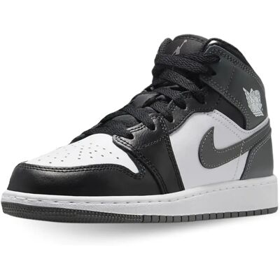 Nike Air Jordan 1 Mid Noir/Gris Fer - Baskets - Publicité Nike Air Jordan 1 Mid Noir/Gris Fer - Baskets - Publicité