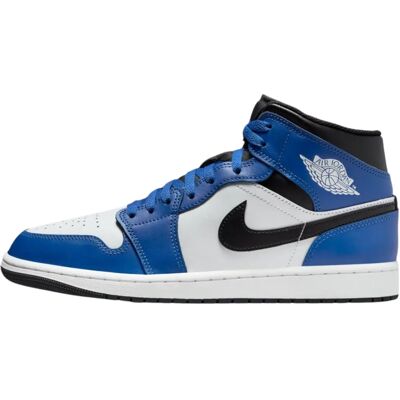 Baskets Nike Jordan Air Jordan 1 Mid Bleu et Noir - Taille : US 9.5 - homme - Publicité Baskets Nike Jordan Air Jordan 1 Mid Bleu et Noir - Taille : US 9.5 - homme - Publicité