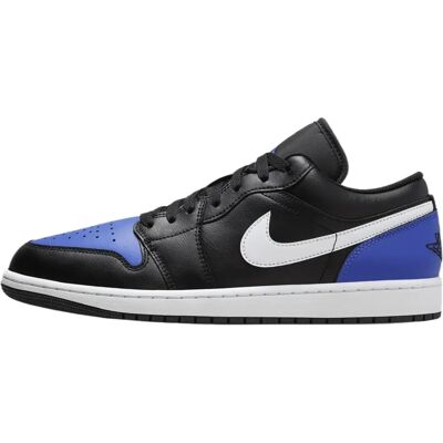 Nike Jordan Navy & Black Air Jordan 1 Low Sneakers - Sort/Hvid-Game Royal - Sko Nike Jordan Navy & Black Air Jordan 1 Low Sneakers - Sort/Hvid-Game Royal - Sko