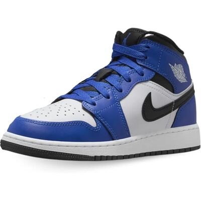 Air Jordan 1 Mid - Blau - Sneakers - Leder - Streetwear Air Jordan 1 Mid - Blau - Sneakers - Leder - Streetwear