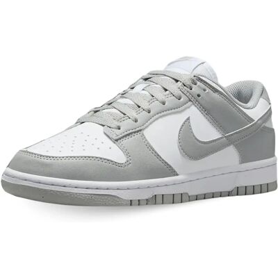 Nike Dunk Low Blanc/Gris Clair - Baskets - Publicité Nike Dunk Low Blanc/Gris Clair - Baskets - Publicité