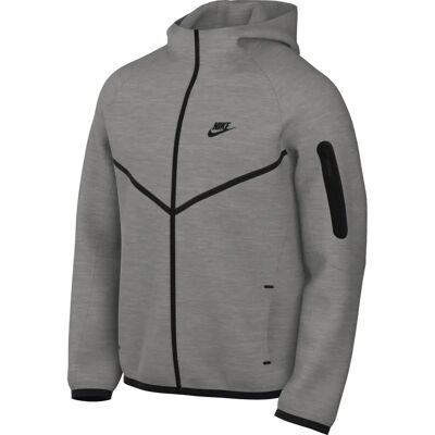 Nike Tech Full-Zip Windrunner Hoodie (HV0949) - dunkelgrau heather/schwarz Nike Tech Full-Zip Windrunner Hoodie (HV0949) - dunkelgrau heather/schwarz