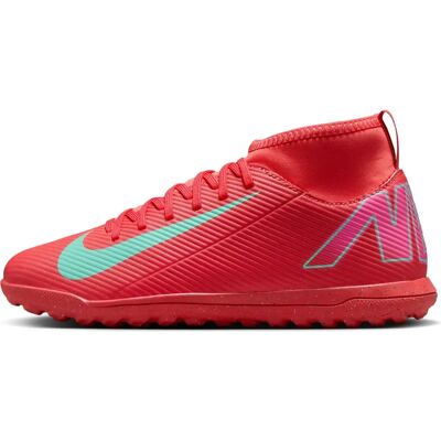 Nike Jr. Mercurial Superfly 10 Club TF Wysoki model (FQ8313) - ember glow/aurora green Nike Jr. Mercurial Superfly 10 Club TF Wysoki model (FQ8313) - ember glow/aurora green