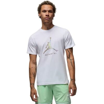 Jordan Mj Sport L Biały bawełniany jersey - T-shirt Jordan Mj Sport L Biały bawełniany jersey - T-shirt