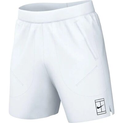 Nike Court Advantage Dri-Fit 8 Zoll Tennisshorts - Weiß Nike Court Advantage Dri-Fit 8 Zoll Tennisshorts - Weiß