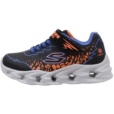 Skechers Gutter Vortex Zorento Lys Sko - Svart/Oransje - 1 til 3 cm - Velcro - Hverdags Sport - Barn Skechers Gutter Vortex Zorento Lys Sko - Svart/Oransje - 1 til 3 cm - Velcro - Hverdags Sport - Barn