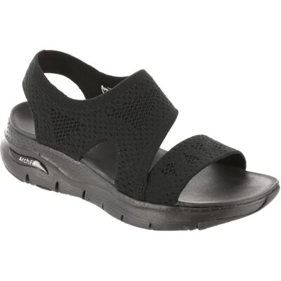 Skechers Arch Fit Sandali Vegan per Donne neri Skechers Arch Fit Sandali Vegan per Donne neri
