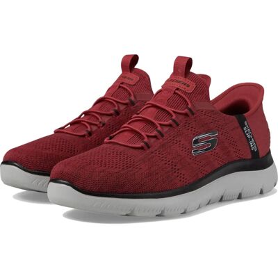 Baskets Skechers Summits - Key Pace Rouge Slip-On - Publicité Baskets Skechers Summits - Key Pace Rouge Slip-On - Publicité