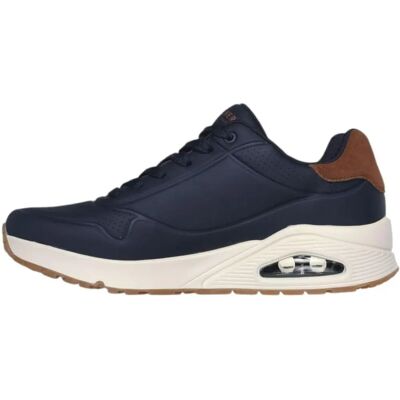 Skechers Navy Uno Tênis - Air Casual Skechers Navy Uno Tênis - Air Casual