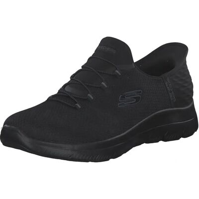 Skechers Schwarze Summits Slip-On Schuhe - Slip-On Schuhe Skechers Schwarze Summits Slip-On Schuhe - Slip-On Schuhe