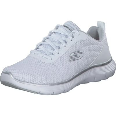 Sneaker Skechers Mesh Flex Appeal 5.0 Bianche - Scarpe Sneaker Skechers Mesh Flex Appeal 5.0 Bianche - Scarpe
