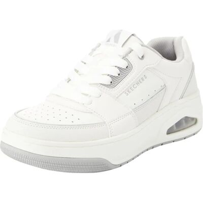 Skechers Blanc Uno Court Low-Post Chaussures - Chaussures - Publicité Skechers Blanc Uno Court Low-Post Chaussures - Chaussures - Publicité