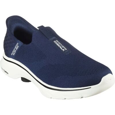 Skechers Go Walk 7 Easy On 2 Scarpe da Passeggio Blu Navy - Slip-On Skechers Go Walk 7 Easy On 2 Scarpe da Passeggio Blu Navy - Slip-On