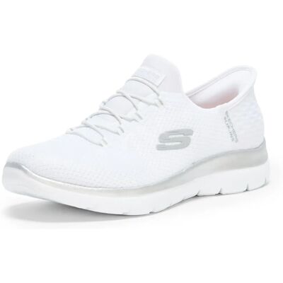 Skechers Weiße Vegane Slip-Ons - Schuhe Skechers Weiße Vegane Slip-Ons - Schuhe