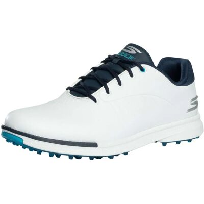 Skechers Tempo Scarpa da Golf senza Chiodi impermeabile leggera bianca blu navy Skechers Tempo Scarpa da Golf senza Chiodi impermeabile leggera bianca blu navy