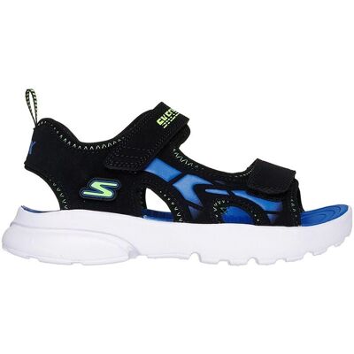 Skechers Razor Splash Aqua Dzieci - Sandały - Czarny/Niebieski/Limonkowy - Sandały Skechers Razor Splash Aqua Dzieci - Sandały - Czarny/Niebieski/Limonkowy - Sandały