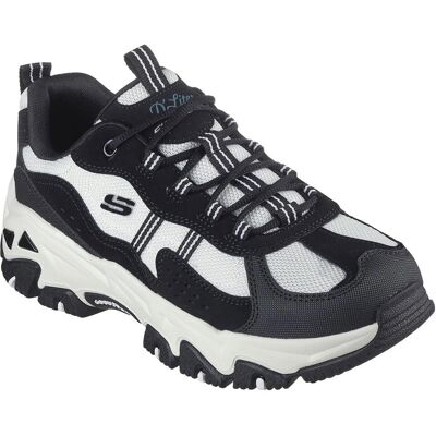 Skechers - D'Lites Hiker - Zwart/Wit - 39.5 - Schoenen Skechers - D'Lites Hiker - Zwart/Wit - 39.5 - Schoenen