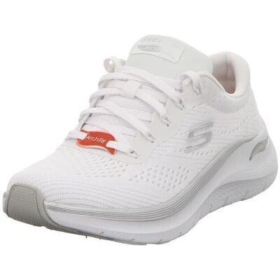 Scarpe Skechers Arch Fit 2.0 Glow The Distance Donna - Bianco/Argento Scarpe Skechers Arch Fit 2.0 Glow The Distance Donna - Bianco/Argento
