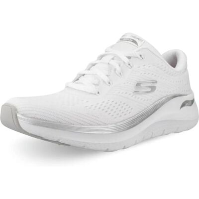 Scarpe Skechers Arch Fit 2.0 Glow The Distance Donna - Bianco/Argento - Taglia 7 Scarpe Skechers Arch Fit 2.0 Glow The Distance Donna - Bianco/Argento - Taglia 7