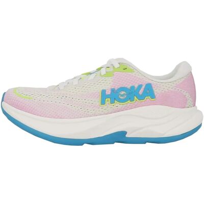 HOKA Rincon 4 Road Running Shoes - Lightweight, Frost/Pink Twilight HOKA Rincon 4 Road Running Shoes - Lightweight, Frost/Pink Twilight