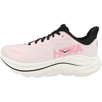 Chaussures de course HOKA Clifton 10 pour femmes - Carnation/Starlight Glow - Publicité Chaussures de course HOKA Clifton 10 pour femmes - Carnation/Starlight Glow - Publicité