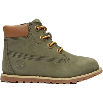 Timberland POKEY PINE MID LACE UP WITH ZIP Grüne - Stiefel Timberland POKEY PINE MID LACE UP WITH ZIP Grüne - Stiefel