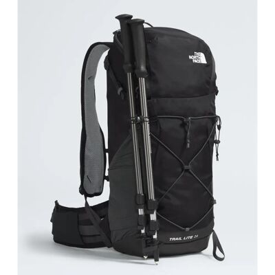 The North Face Trail Lite 24 Mochila de Día - Negro Gris The North Face Trail Lite 24 Mochila de Día - Negro Gris