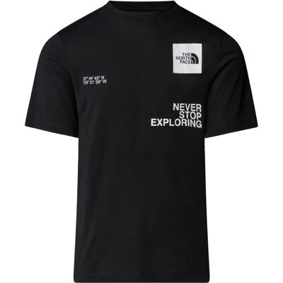 The North Face Mountain Foundation Coordinates svarta T-shirt The North Face Mountain Foundation Coordinates svarta T-shirt