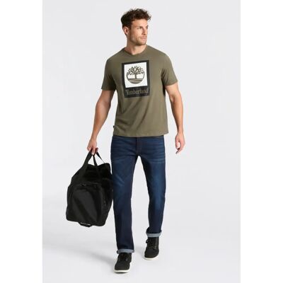 Timberland Herren Grünes Baumwoll-T-Shirt - T-Shirt Timberland Herren Grünes Baumwoll-T-Shirt - T-Shirt