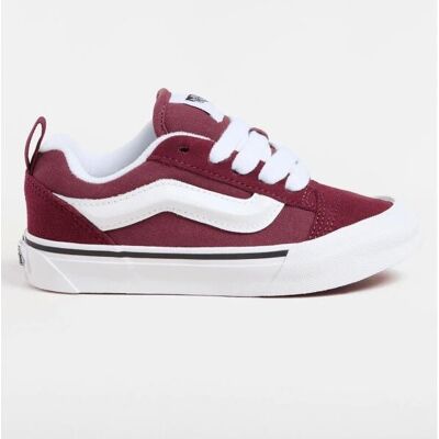 Vans - Knu Skool - tmavě červená - bílá - Sneakers Vans - Knu Skool - tmavě červená - bílá - Sneakers