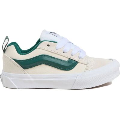 Vans - Knu Skool - Blanc - Vert - Chaussures - Publicité Vans - Knu Skool - Blanc - Vert - Chaussures - Publicité