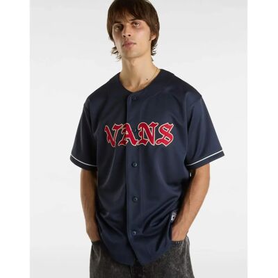 Vans Ye Olde Vans Baseball S Niebieski - Koszula Vans Ye Olde Vans Baseball S Niebieski - Koszula