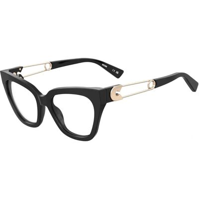 Moschino MOS638 807 Black Cat Eye Prescription Glasses - Eyeglasses Moschino MOS638 807 Black Cat Eye Prescription Glasses - Eyeglasses