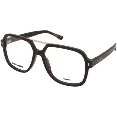 Montatura Occhiali Dsquared2 Havana - Montatura di occhiali Montatura Occhiali Dsquared2 Havana - Montatura di occhiali