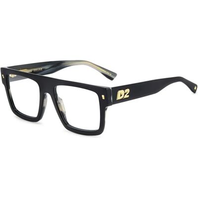 DSQUARED2 D2 0147 Black Horn Eyewear Frames DSQUARED2 D2 0147 Black Horn Eyewear Frames