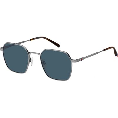 Occhiali da sole rettangolari in metallo unisex Tommy Hilfiger TH 2133/S R81/KU Occhiali da sole rettangolari in metallo unisex Tommy Hilfiger TH 2133/S R81/KU