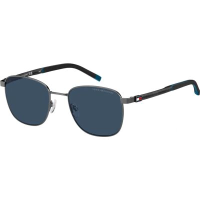 Tommy Hilfiger TH 2138/S KJ1/KU Sonnenbrille - Rechteckig, Blau, Dunkelruthenium Tommy Hilfiger TH 2138/S KJ1/KU Sonnenbrille - Rechteckig, Blau, Dunkelruthenium