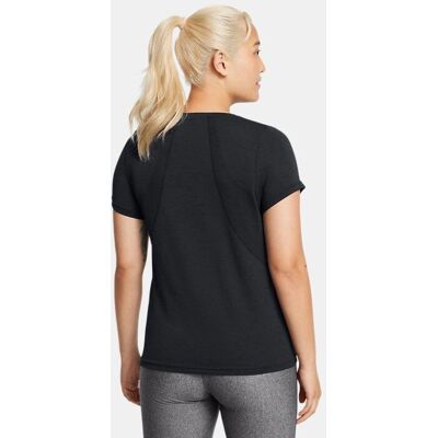 Playera sin costuras Under Armour Vanish Seamless Loose - Negro / Gris / Blanco - Camiseta Playera sin costuras Under Armour Vanish Seamless Loose - Negro / Gris / Blanco - Camiseta