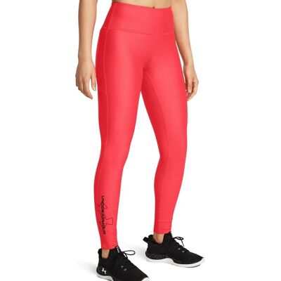 Under Armour Womens Tech Branded Legging - Red - Leggings Under Armour Womens Tech Branded Legging - Red - Leggings