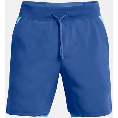 Under Armour Launch Elite 2-i-1 Shorts - 18 cm, Blå Under Armour Launch Elite 2-i-1 Shorts - 18 cm, Blå