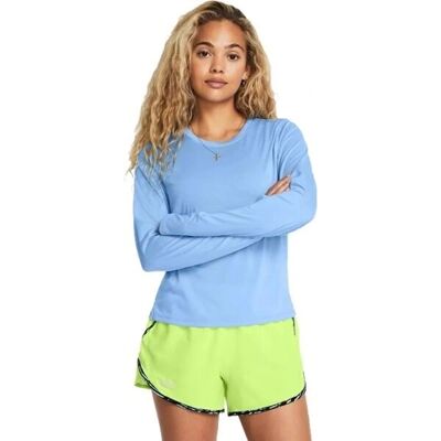 Tricou cu mânecă lungă Under Armour Launch - Albastru/Reflectorizant Tricou cu mânecă lungă Under Armour Launch - Albastru/Reflectorizant