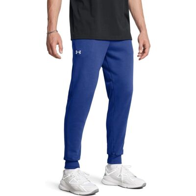 Pantaloni din fleece pentru bărbați Under Armour - Albastru / Alb - Pantaloni sportivi Pantaloni din fleece pentru bărbați Under Armour - Albastru / Alb - Pantaloni sportivi