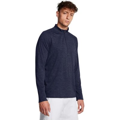 Under Armour Herr Tech Textured ½ Zip - Marinblå Under Armour Herr Tech Textured ½ Zip - Marinblå