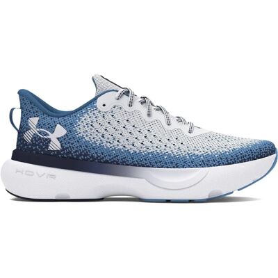 Under Armour Infinite - (3027523-105) blanc/bleu - Publicité Under Armour Infinite - (3027523-105) blanc/bleu - Publicité