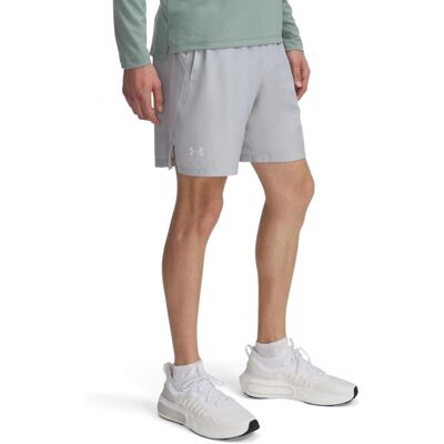 Under Armour - Launch Shorts - Grey/White - 18 cm - Shorts Under Armour - Launch Shorts - Grey/White - 18 cm - Shorts
