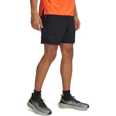 Under Armour Launch Pro 2n1 7'' Rövidnadrág Fekete/Tűz/Reflektív - Shorts Under Armour Launch Pro 2n1 7'' Rövidnadrág Fekete/Tűz/Reflektív - Shorts