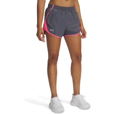 Shorts Under Armour Fly-By Grigio Rosa Donna - S Shorts Under Armour Fly-By Grigio Rosa Donna - S