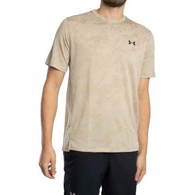 Under Armour Tech Vent Jacquard T-Shirt - City Khaki/Schwarz - M Under Armour Tech Vent Jacquard T-Shirt - City Khaki/Schwarz - M