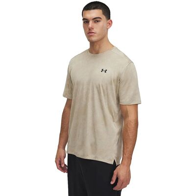 Under Armour Tech Vent Jacquard T-Shirt - City Khaki/Black Under Armour Tech Vent Jacquard T-Shirt - City Khaki/Black